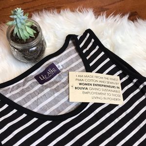 Last One ☝️ Fair Trade Striped Rosa Dress